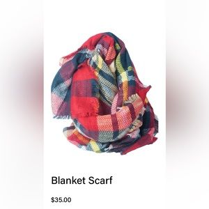 Blanket scarf 100% Acrylic Distributed by Willow Collective New York, NY